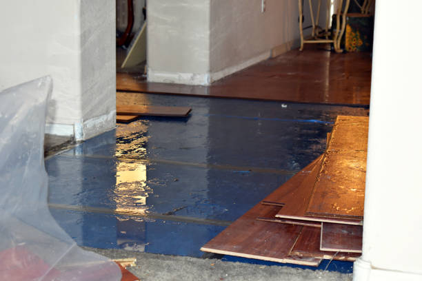 Professional Burst Pipe Cleanup technician working in Marlboro, NJ